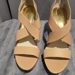 Michael Kors Women's Tan Strappy Sandals